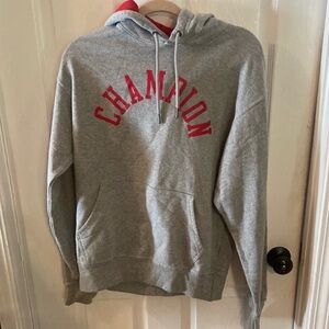 Champion Gray and Red Sweatshirt Casual Wear